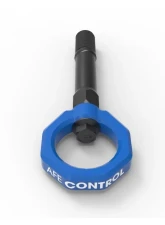 aFe Power Control Front Tow Hook Blue Nissan 370Z | Z 2009-2023-2024                                     - 450-712001-L - Image 3