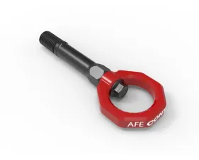 aFe Power Control Front Tow Hook Red Nissan 370Z | Z 2009-2023-2024