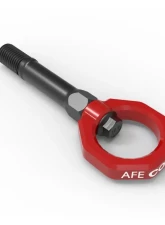 aFe Power Control Front Tow Hook Red Nissan 370Z | Z 2009-2023-2024                                     - 450-712001-R - Image 5