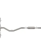 Takeda 2-1/2" to 3" 304 Stainless Steel Catback Exhaust System with Black Tip Acura Integra | Honda Civic Si L4-1.5L t 2022-2024                                     - 49-36630-B - Image 2
