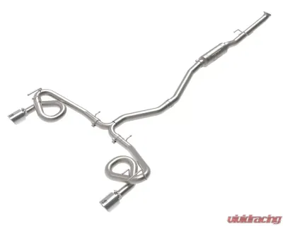 Takeda 2-1/2" to 3" 304 Stainless Steel Catback Exhaust System with Polished Tip Acura Integra | Honda Civic Si L4-1.5L t 2022-2024 - 49-36630-P