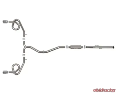 Takeda 2-1/2" to 3" 304 Stainless Steel Catback Exhaust System with Polished Tip Acura Integra | Honda Civic Si L4-1.5L t 2022-2024 - 49-36630-P