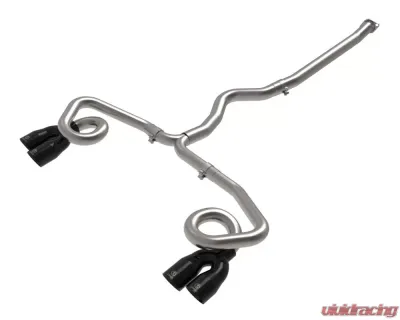 Takeda 3" to 2-1/2" 304 Stainless Steel Catback Exhaust System w/ Black Tips Subaru WRX 2022+ - 49-36809-B
