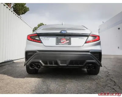 Takeda 3" to 2-1/2" 304 Stainless Steel Catback Exhaust System w/ Black Tips Subaru WRX 2022+ - 49-36809-B