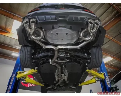 Takeda 3" to 2-1/2" 304 Stainless Steel Catback Exhaust System w/ Black Tips Subaru WRX 2022+ - 49-36809-B