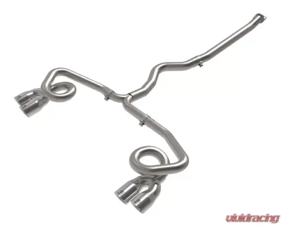 Takeda 3" to 2-1/2" 304 Stainless Steel Catback Exhaust System w/ Polished Tips Subaru WRX 2022+ - 49-36809-P
