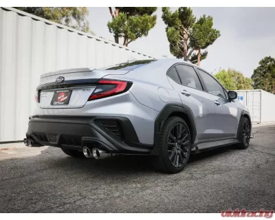 Takeda 3" to 2-1/2" 304 Stainless Steel Catback Exhaust System w/ Polished Tips Subaru WRX 2022+ - 49-36809-P