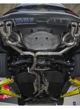 Takeda 3" to 2-1/2" 304 Stainless Steel Catback Exhaust System w/ Polished Tips Subaru WRX 2022+                                     - 49-36809-P - Image 5