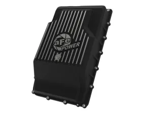 aFe Power Pro Series Transmission Pan Black w/ Machined Fins Ford Trucks & SUVs 10R60 | 10R80 2017-2023