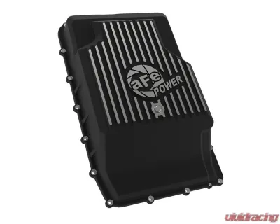 aFe Power Pro Series Transmission Pan Black w/ Machined Fins Ford Trucks & SUVs 10R60 | 10R80 2017-2023 - 46-71330B