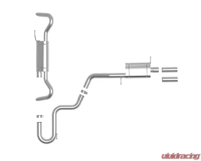 aFe Power Mach Force-Xp 3 Inch to 2 1/2 Inch 304 SS Hi-Tuck Catback Exhaust System Volkswagen Atlas 2018-2023 - 49-36452