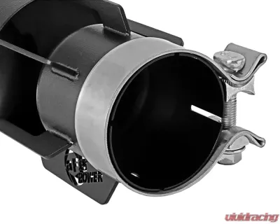 aFe Power Mach Force-Xp 3 Inch 304 Stainless Steel Exhaust Black Tip - 49T30401-B151