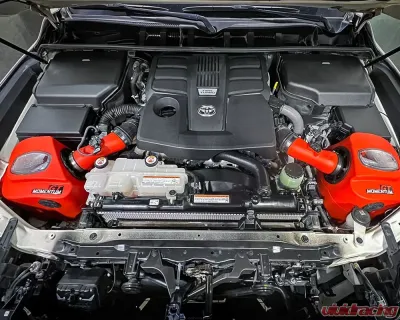 aFe Power Momentum GT Red Edition Cold Air Intake System for Lexus LX600, Toyota Land Cruiser J300 V6 3.4L 2022-2023 - 50-70091DR