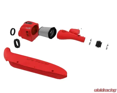 aFe Power Momentum GT Red Edition Cold Air Intake System w/ Pro Dry S Filter Toyota Tacoma V6 3.5L 2016-2023 - 51-76005-R