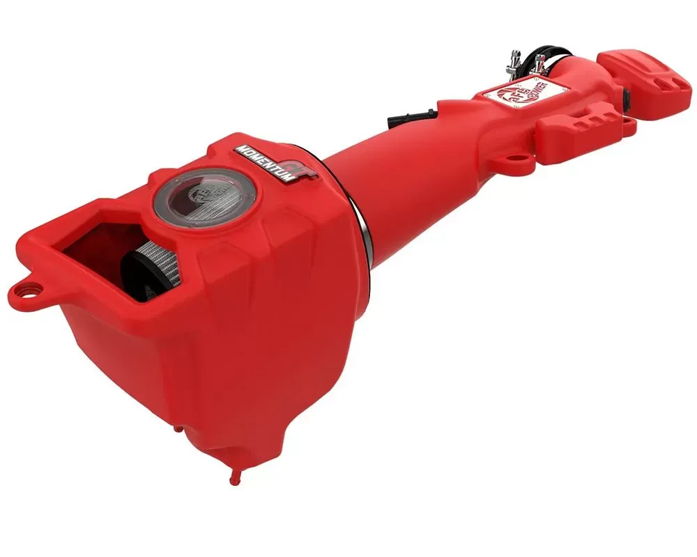 aFe Power Momentum GT Red Edition Cold Air Intake System w/ Pro Dry S Filter Jeep Wrangler JL | Gladiator V6 3.6L 2018-2023 - 51-76217-R