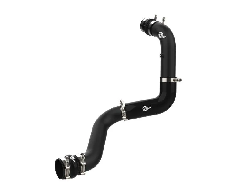 aFe Power BladeRunner 3" Black Aluminum Hot Charge Pipe GM Diesel Trucks V8-6.6L td L5P 2020-2024 - 46-20448-B