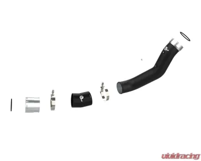 aFe Power BladeRunner 3-1/2" Black Aluminum Cold Charge Pipe GM Diesel Trucks V8-6.6L td L5P 2020-2023 - 46-20449-B