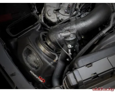 aFe Power BladeRunner 3-1/2" Black Aluminum Cold Charge Pipe GM Diesel Trucks V8-6.6L td L5P 2020-2023 - 46-20449-B