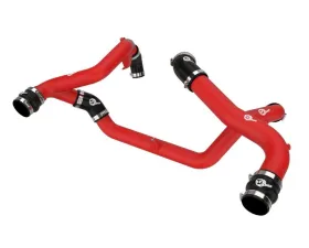 aFe Power BladeRunner Aluminum Hot and Cold Charge Pipe Kit (Red) Ford Explorer/ST | Lincoln Aviator EcoBoost V6-3.0L (tt) 2022-2024