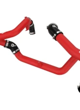 aFe Power BladeRunner Aluminum Hot and Cold Charge Pipe Kit (Red) Ford Explorer/ST | Lincoln Aviator EcoBoost V6-3.0L (tt) 2022-2024                                     - 46-20674-R - Image 6