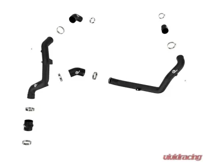 aFe Power BladeRunner 2.25" Aluminum Hot Charge Pipe (Black) Ford Explorer/ST | Lincoln Aviator EcoBoost V6-3.0L (tt) 2022-2024 - 46-20678-B
