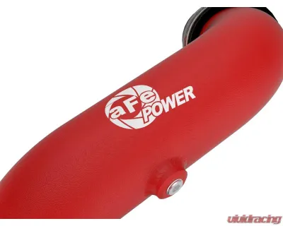 aFe Power BladeRunner 2.25" Aluminum Hot Charge Pipe (Red) Ford Explorer/ST | Lincoln Aviator EcoBoost V6-3.0L (tt) 2022-2024 - 46-20678-R