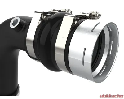 aFe Power BladeRunner Black Aluminum Hot and Cold Charge Pipe Kit Ford Diesel Trucks V8-6.7L td High Output 2023-2024 - 46-20684-B