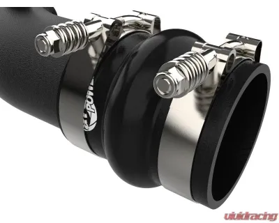 aFe Power BladeRunner Black Aluminum Hot and Cold Charge Pipe Kit Ford Diesel Trucks V8-6.7L td High Output 2023-2024 - 46-20684-B