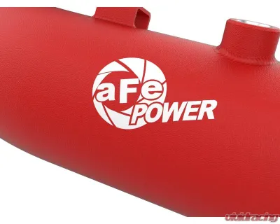 aFe Power BladeRunner Red Aluminum Hot and Cold Charge Pipe Kit Ford Diesel Trucks V8-6.7L td High Output 2023-2024 - 46-20684-R