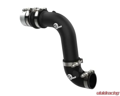 aFe Power BladeRunner 3" Black Aluminum Cold Charge Pipe Ford Diesel Trucks V8-6.7L td High Output 2023-2024 - 46-20689-B