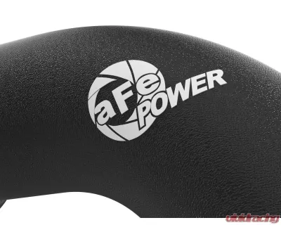 aFe Power BladeRunner 3" Black Aluminum Cold Charge Pipe Ford Diesel Trucks V8-6.7L td High Output 2023-2024 - 46-20689-B