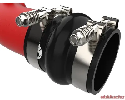 aFe Power Red BladeRunner Aluminum Hot and Cold Charge Pipe Kit Ford Diesel Trucks V8-6.7L td 2023-2024 - 46-20734-R