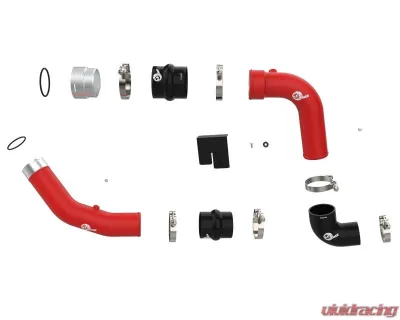 aFe Power Red BladeRunner Aluminum Hot and Cold Charge Pipe Kit Ford Diesel Trucks V8-6.7L td 2023-2024 - 46-20734-R