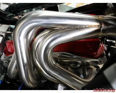 AFE Power Twisted Steel 304 Stainless Steel Long Tube Header for Chevrolet Corvette C8 V8 2020-2024 - 48-34148