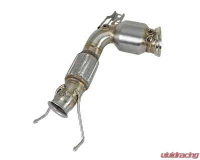 aFe Power 3 to 2-3/4 " 304 Stainless Steel with Cat Twisted Steel Down Pipe BMW | Mini Cooper S L4-2.0L t B46 2015-2019 - 48-36322-HC