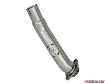 aFe Power Twisted Steel 2-1/2" 409 Stainless Steel Loop-Race Downpipe Jeep Wrangler JL | Gladiator JT 2018-2024 - 48-48024