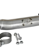 aFe Power Twisted Steel 2-1/2" 409 Stainless Steel Loop-Race Downpipe Jeep Wrangler JL | Gladiator JT 2018-2024                                     - 48-48024 - Image 2