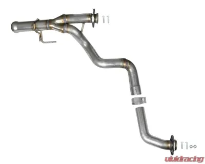 aFe Power Twisted Steel 2-1/4" 409 Stainless Steel Y-Pipe Jeep Wrangler JL | Gladiator JT V6-3.6L 2018-2024 - 48-48026