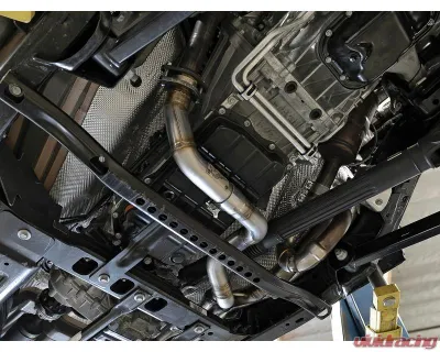 aFe Power Twisted Steel 2-1/4" 409 Stainless Steel Y-Pipe Jeep Wrangler JL | Gladiator JT V6-3.6L 2018-2024 - 48-48026