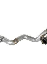 aFe Power Twisted Steel 2-1/4" 409 Stainless Steel Y-Pipe Jeep Wrangler JL | Gladiator JT V6-3.6L 2018-2024                                     - 48-48026 - Image 5