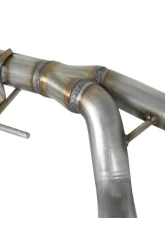 aFe Power Twisted Steel 2-1/4" 409 Stainless Steel Y-Pipe Jeep Wrangler JL | Gladiator JT V6-3.6L 2018-2024                                     - 48-48026 - Image 6