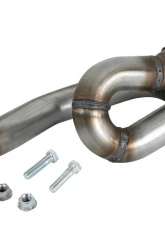aFe Power Twisted Steel 2" 409 Stainless Steel Loop-Relocation Pipe Jeep Wrangler JL | Gladiator JT V6-3.6L 2018-2024                                     - 48-48027 - Image 5