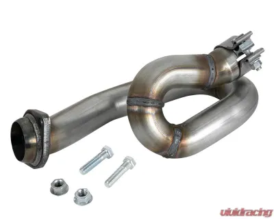 aFe Power Twisted Steel 2" 409 Stainless Steel Loop-Relocation Pipe Jeep Wrangler JL | Gladiator JT V6-3.6L 2018-2024 - 48-48027