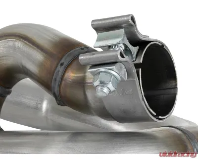 aFe Power Twisted Steel 2" 409 Stainless Steel Loop-Relocation Pipe Jeep Wrangler JL | Gladiator JT V6-3.6L 2018-2024 - 48-48027