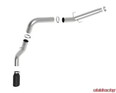 aFe Power Atlas 5" Aluminized Steel DPF-Back Exhaust System with Black Tips Ram Diesel Trucks L6-6.7L td 2019-2024 - 49-02075-B