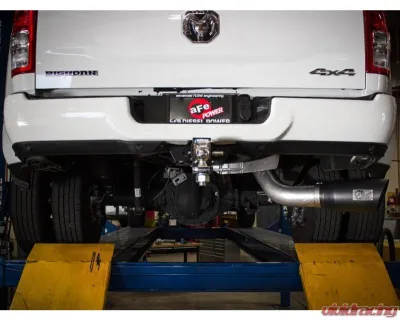 aFe Power Atlas 5" Aluminized Steel DPF-Back Exhaust System with Polished Tips Ram Diesel Trucks L6-6.7L td 2019-2024 - 49-02075-P