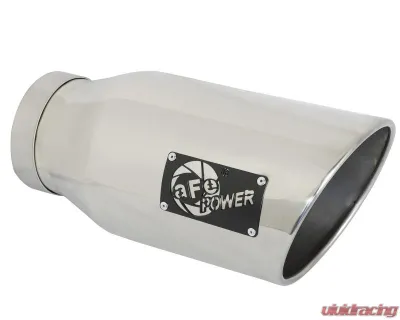 aFe Power Atlas 5" Aluminized Steel DPF-Back Exhaust System with Polished Tips Ram Diesel Trucks L6-6.7L td 2019-2024 - 49-02075-P