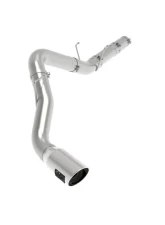 aFe Power Atlas 5" Aluminized Steel DPF-Back Exhaust System with Polished Tip Ram Diesel Trucks L6-6.7L td 2019-2024                                     - 49-02078-P - Image 4