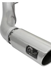 aFe Power ATLAS 5" Aluminized Steel DPF-Back Exhaust System with Polished Tips Ford Diesel Trucks V8-6.7L td 2017-2024                                     - 49-03090-P - Image 2