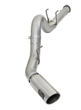 aFe Power ATLAS 5" Aluminized Steel DPF-Back Exhaust System with Polished Tips Ford Diesel Trucks V8-6.7L td 2017-2024                                     - 49-03090-P - Image 6